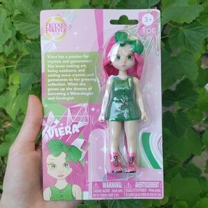 Viera Doll with Pink Hair and Green Dress